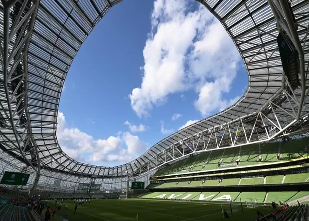 Inside the Dublin Stadium