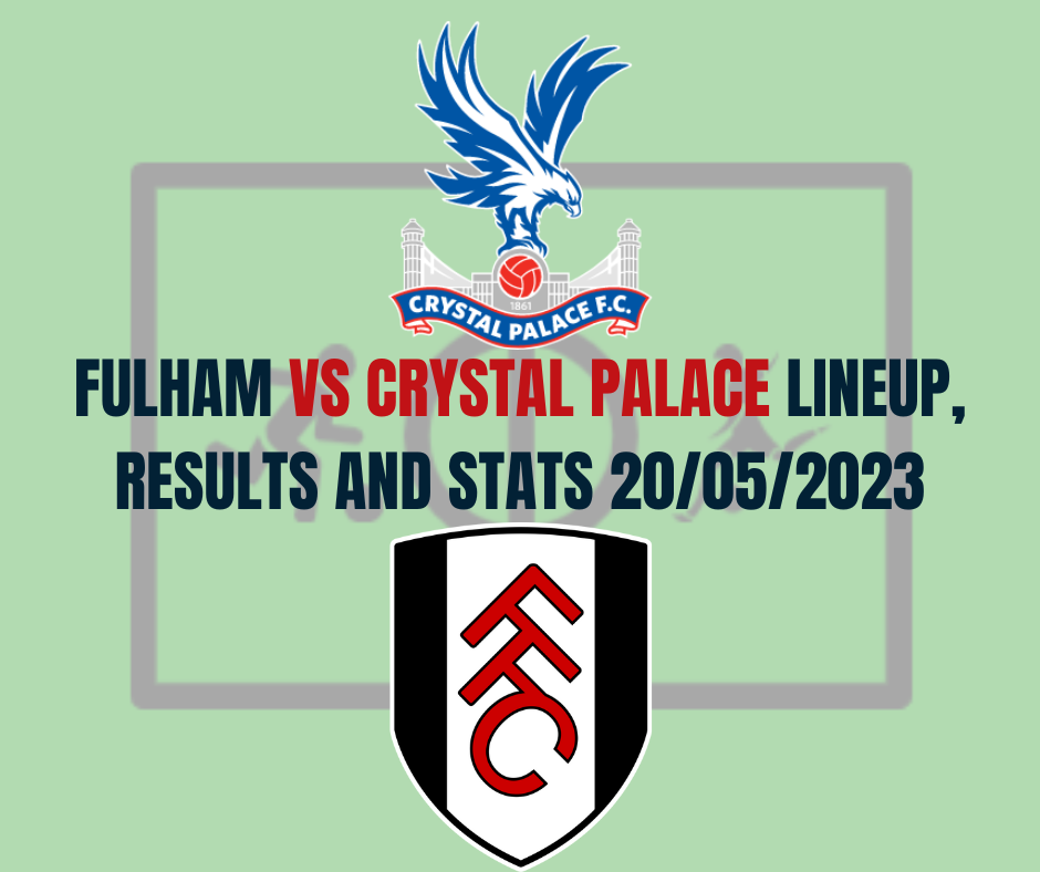Fulham vs Crystal Palace Lineup And Livescores Results