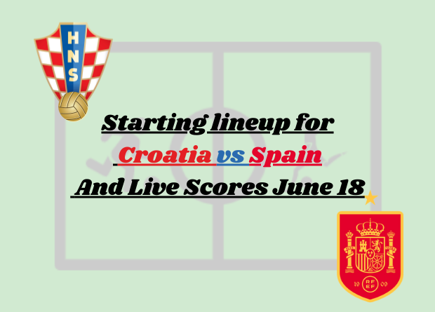 Croatia vs Spain lineups: official starting lineup Today, results live scores, for this UEFA Nations League | Euro Qualification match.