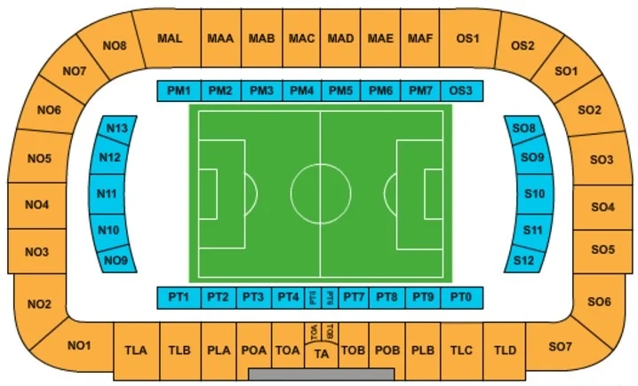 Stadio Artemio Franchi Seating Plan