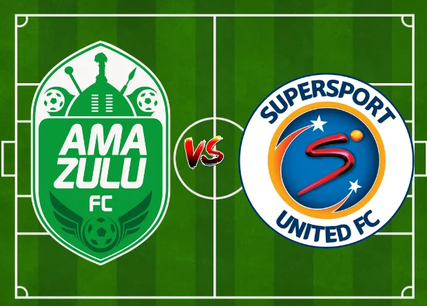 FC AmaZulu vs SuperSport United starting lineup and the results as they are updated in the Live Match Score on this PSL Fixtures page today