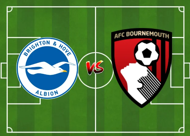 starting lineup for Brighton & Hove Albion vs AFC Bournemouth on this page for EPL Fixtures Today, along with results Live Match Score.