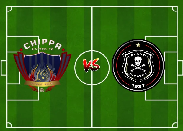 Chippa United vs Orlando Pirates starting lineup and results as they are updated in the Live Match Score on this PSL Fixtures page today.