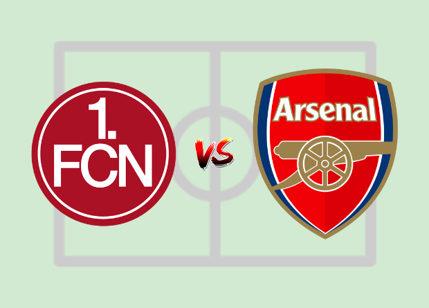 Starting Lineup For Arsenal Against FC Nurnberg on 13/07/2023. FC Nurnberg vs Arsenal FC a club friendlies pre-season match.