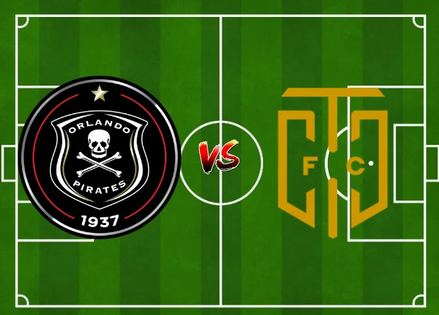 Starting Lineup For Orlando Pirates vs Cape Town City and results updated in the Live Match Score on this PSL Fixtures page today.