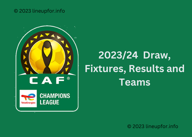 2023-24 CAF Champions League: Draw, Fixtures, Results, Table and Teams