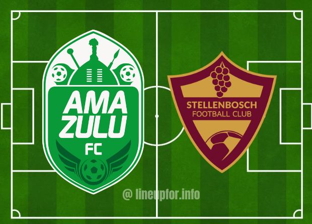 Starting lineup for AmaZulu FC vs Stellenbosch Live Score