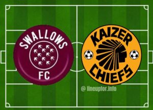 Starting lineup for the Moroka Swallows vs Kaizer Chiefs today