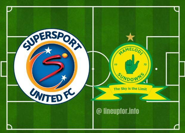 starting lineup for Mamelodi Sundowns Against SuperSport United