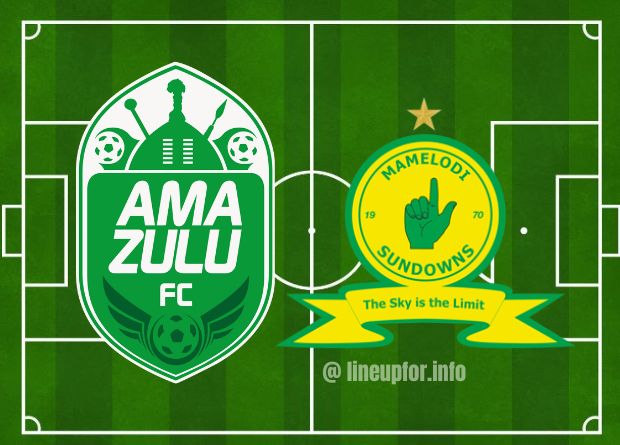Starting lineup for AmaZulu FC vs Mamelodi Sundowns