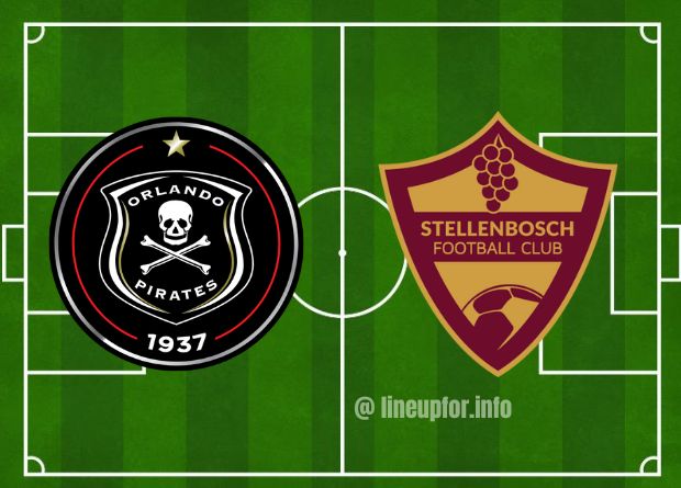 Starting lineup for Orlando Pirates vs Stellenbosch Today and live score results