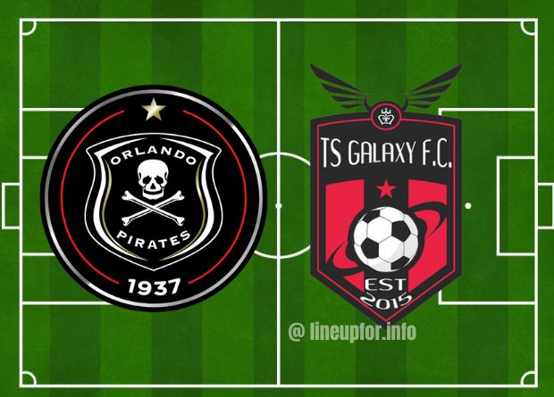 Follow the results in the live score for Orlando Pirates vs TS Galaxy, you can also check the teams’ lineups for the match.