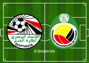 Lineup for Egypt vs Mozambique and Live Score