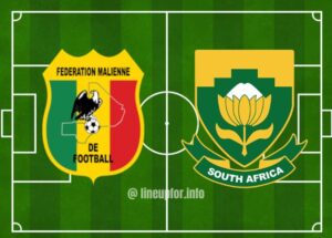 starting Lineup for Mali National Football Team vs South Africa National Football Team and Live Match Score Results, AFCON 2023.
