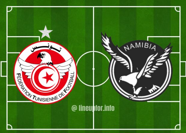 starting Lineup for Tunisia National Football Team vs Namibia National Football Team and Live Match Score Results, AFCON 2023.