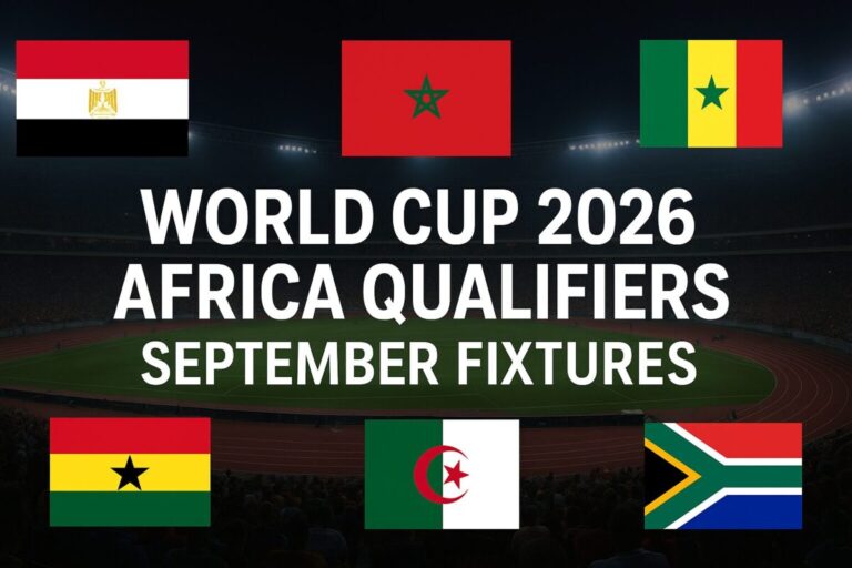 FIFA World Cup 2026 Africa Qualifiers Fixtures, Standings & Schedule