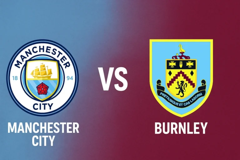 Manchester City vs Burnley Starting XI, Live Score