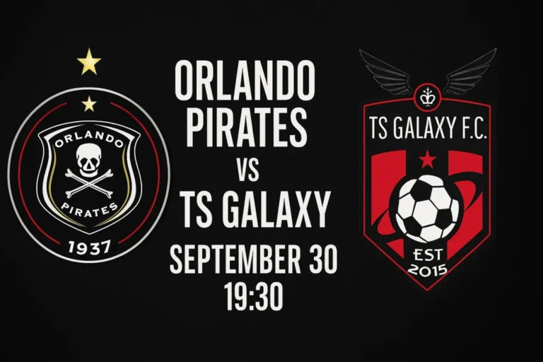 Orlando Pirates Lineup Today vs TS Galaxy: Live Score