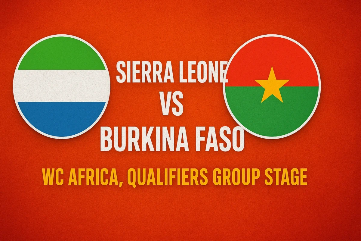 Sierra Leone vs Burkina Faso: WC Africa, Qualification Group Stage