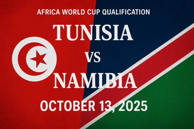 Tunisia vs Namibia: WC Africa Qualification Group Stage