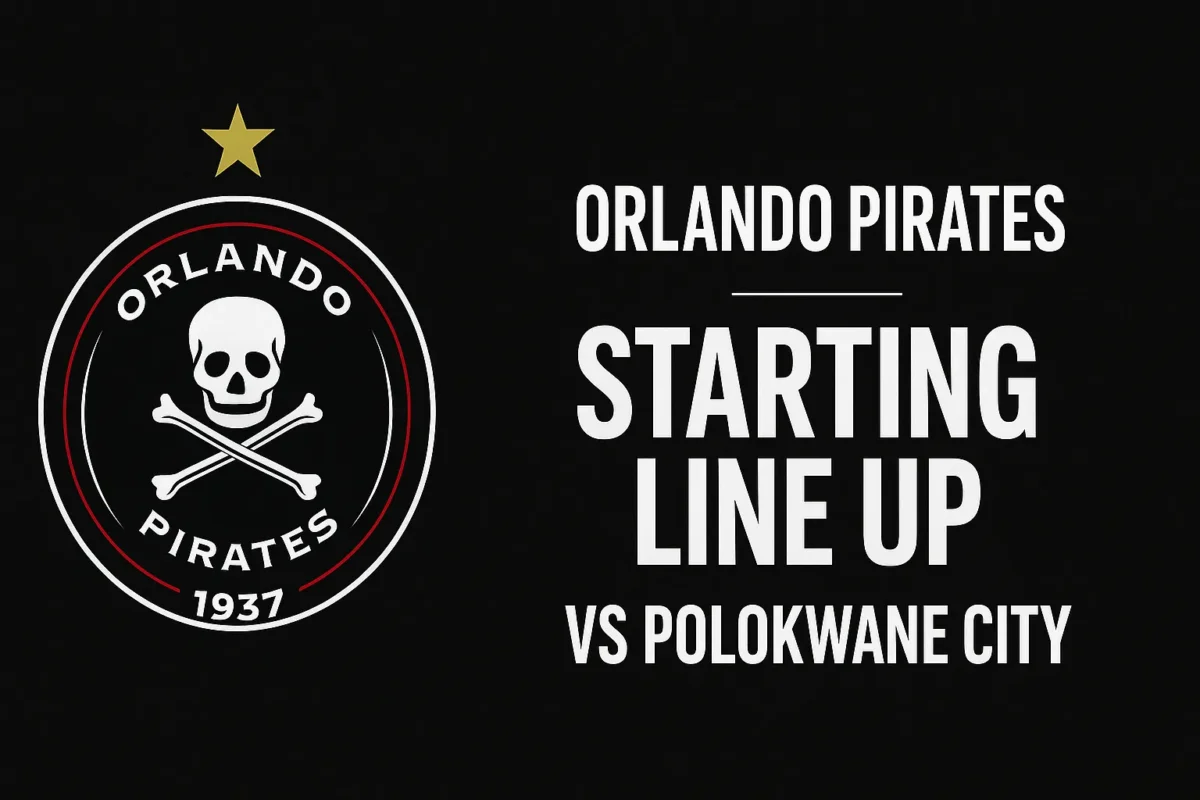 Orlando Pirates Starting Line up Vs Polokwane City, Live Score