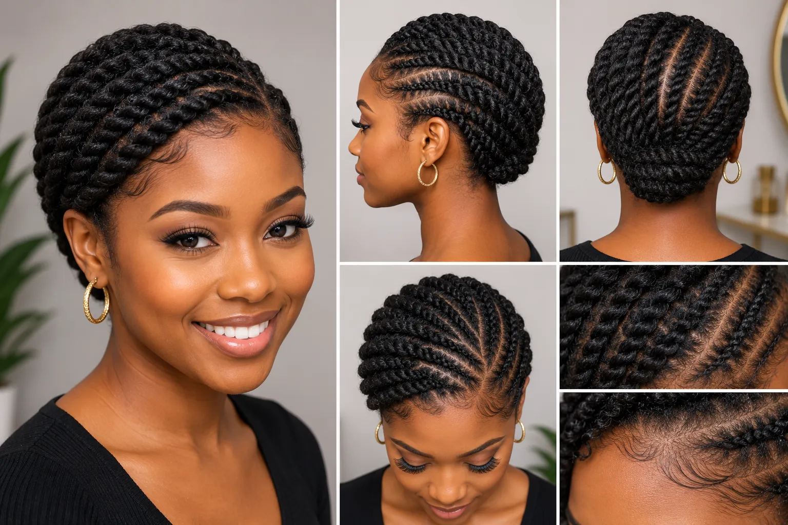 Flat Twists Hairstyle